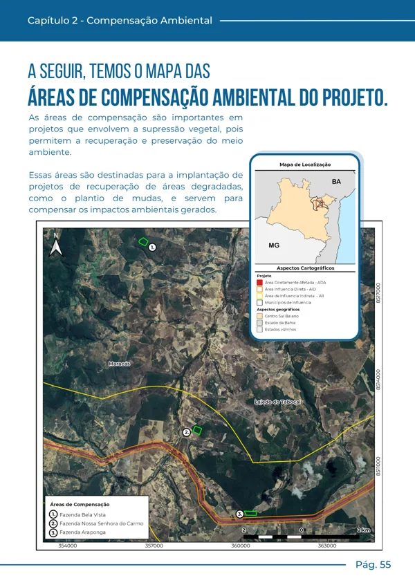Áreas de compensação ambiental